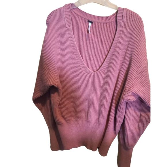 Free People Allure Pullover Sweater - Dusty Pink - Picture 4 of 10